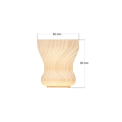 TOE-70.GR / Noga drewniana