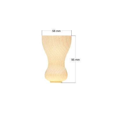 TOE-70.C / Noga drewniana