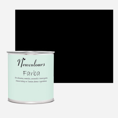 NEW-F.zamszowa czerń / Farba akrylowa