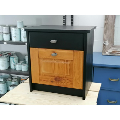 NEW-F.zamszowa czerń / Farba akrylowa