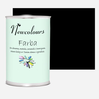 NEW-F.zamszowa czerń / Farba akrylowa