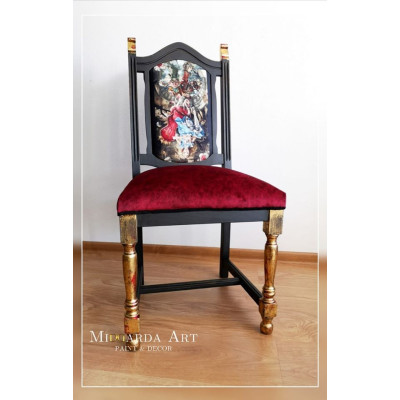 NEW-F.zamszowa czerń / Farba akrylowa