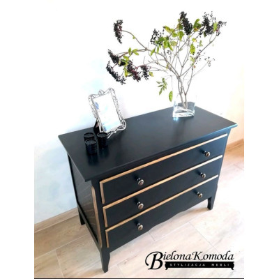 NEW-F.zamszowa czerń / Farba akrylowa