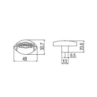 G31-GD32 / Uchwyt meblowy - piłka