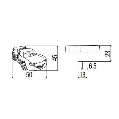 G31-GD27 / Uchwyt meblowy - Zygzak