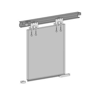 A15-5 zestaw.2 / Okucia drzwi przesuwnych zestaw dwurolkowy na jedne drzwiwi