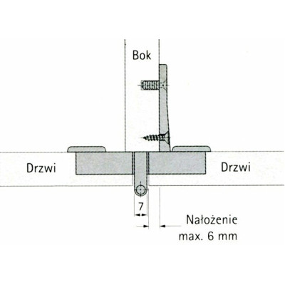 ZAW PODW / Zawias bliźniaczy 180