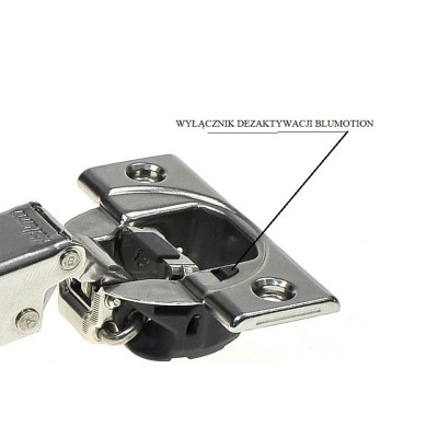 ZAW-30 CLIP.BLUMOTION / Zawias BLUM minus 30° ze spowalniaczem i prowadnikiem