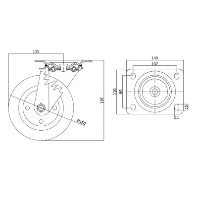 KOP-160 / Kółko transportowe 160 mm