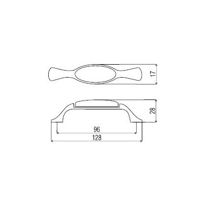 G31-P19.096.011.MLK0-A / Uchwyt porcelanowy