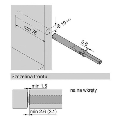 B-529.BLUM / TIP-ON do drzwi
