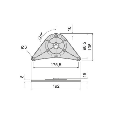 PŁY-3 / Głowica do nogi 60mm