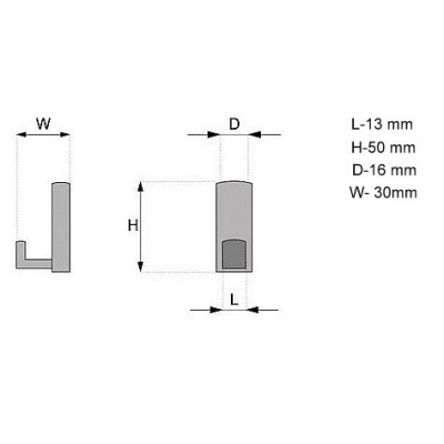 W-39.CZARNY / Wieszak