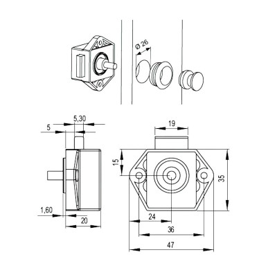 A14-CAMP.PL / Zamek wciskany
