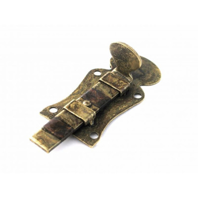 ZAS-2 MOS / Zasuwka stalowa mosiądzowana patynowana