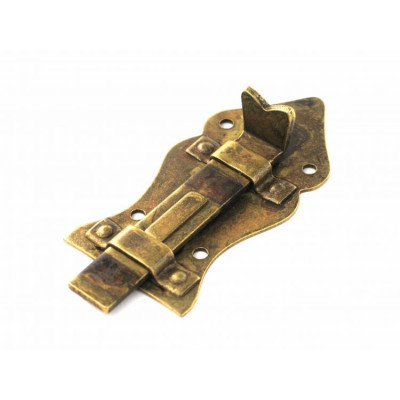 ZAS-1 MOS-M / Zasuwka stalowa mosiądzowana patynowana