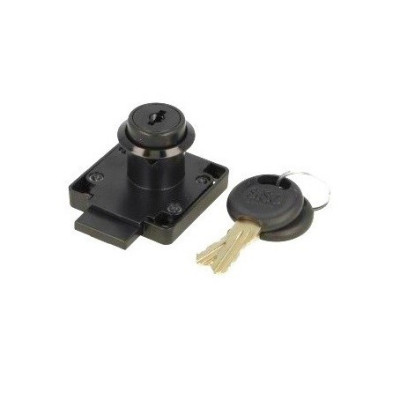 A13-90 czarny / Zamek cylindryczny nakładany