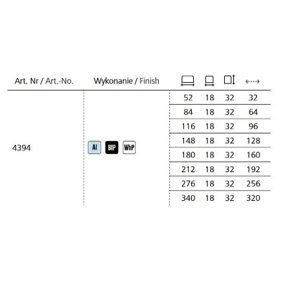 G30-4394 czarny / Uchwyt meblowy