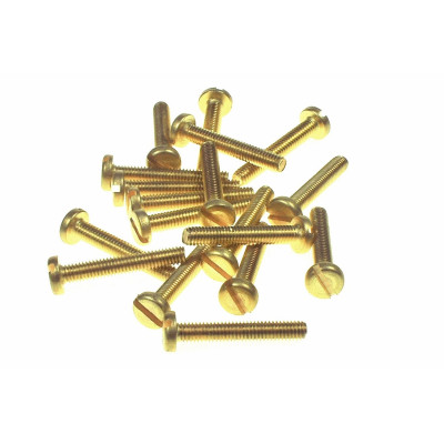 ZZZ-25.MOS / Śruba mosiężna wypukła M4x25 10szt.