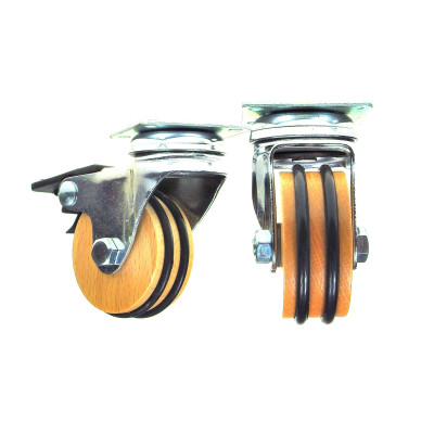 KHP-50.DREWNO / Kółko meblowe