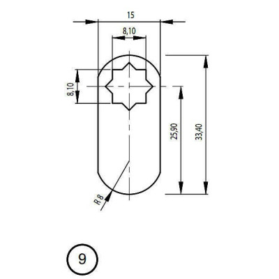 a14-130 / Zamek cylindryczny ryglowy
