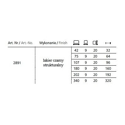 G30-2891 / Uchwyt meblowy