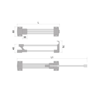 D-300.GR / Wieszak wysuwany
