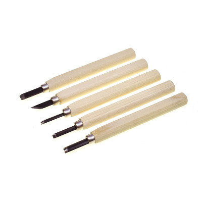 RKO-DLUTO ZESTAW5 / Zestaw japońskich dłut rzeźbiarskich