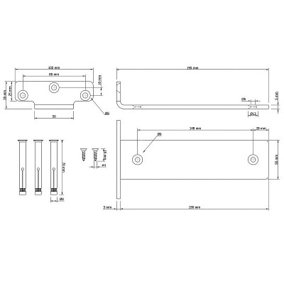 M-1003.200.3.O / Wspornik pod półkę