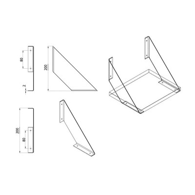 M-1005 / Wspornik pod półkę