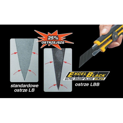 Olfa czarne ostrze segmentowe 50 szt