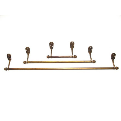 R-1499 kr / Wieszak relingowy mosiężny krótki