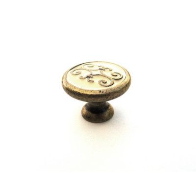 R-24134.03000.BD / Gałka znalowa emaliowana  30 mm