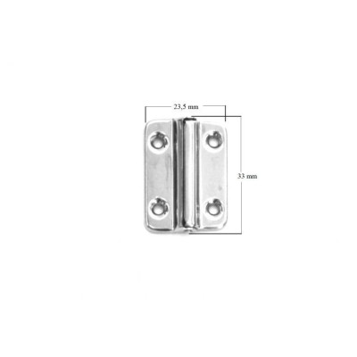 Z39-5008  NIK / Zawias futerałowy mosiężny niklowany