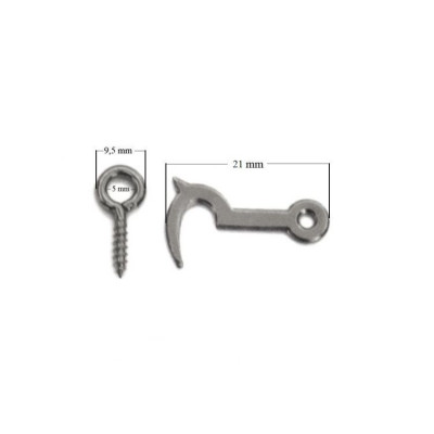 B-509 MU / Haczyk do kasetek-uniwersalny