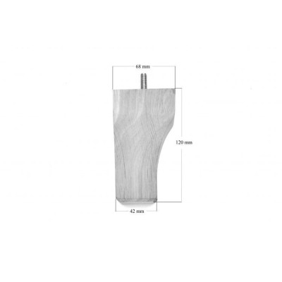 ND-120 002/buk / Noga drewniana - bukowa