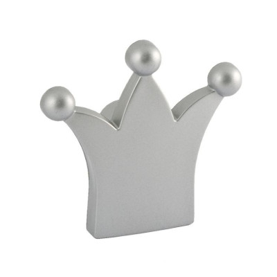 G30-6551 srebrny / Uchwyt meblowy  korona