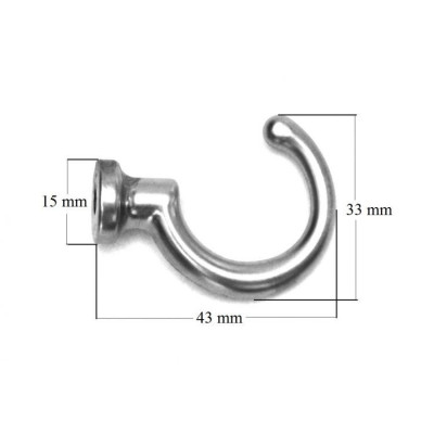 H17-16 złoty / Wieszak haczyk