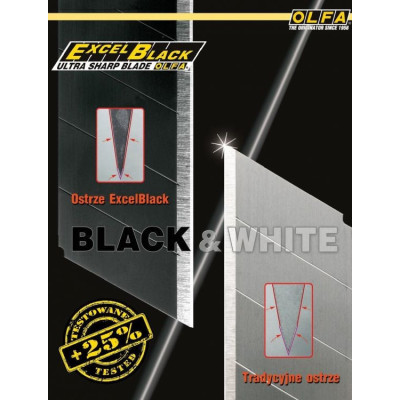 Olfa czarne ostrze segmentowe 10 szt