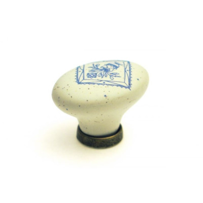 POR-125.OM.MAT/NR / Gałka porcelanowa