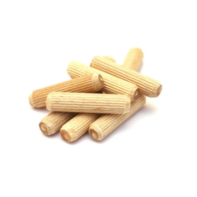 KOL-8.35 / Kołek drewniany ryflowany fi 8 (10 szt)