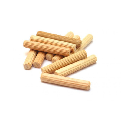 KOL-6.35 / Kołek drewniany ryflowany fi 6 (10 szt)