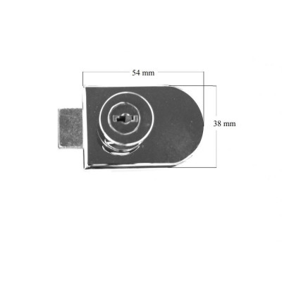 Z30-260 / Zamek do drzwi szklanych
