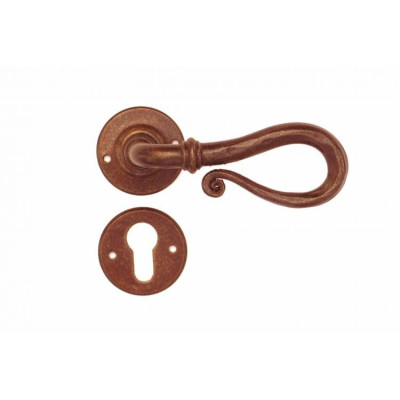 FM 016.Y.R / Klamka żelazna z szyldem FM 016.Y.R