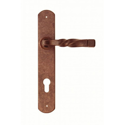 FM 026.YNM.R / Klamka żelazna z szyldem FM 0026.YNM.R