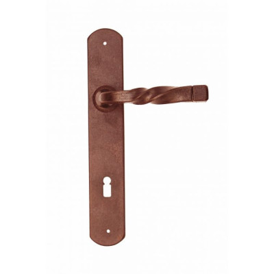 FM 026.NNM.R / Klamka żelazna z szyldem FM 0026.NNM.R