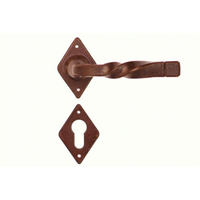 FM 027.YNM.R / Klamka żelazna z szyldem FM 027.YNM.R