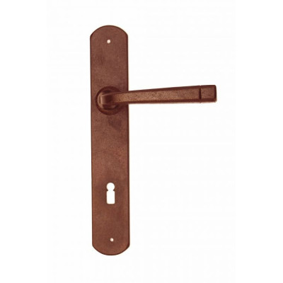 FM 043.NNM.R / Klamka żelazna z szyldem FM 0043.NNM.R