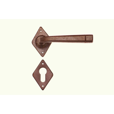 FM 044.YNM.R / Klamka żelazna z szyldem FM 044.YNM.R