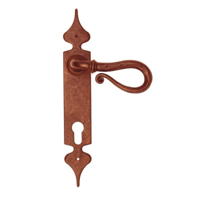 FM 015.YM.R / Klamka żelazna z szyldem FM 015.YM.R